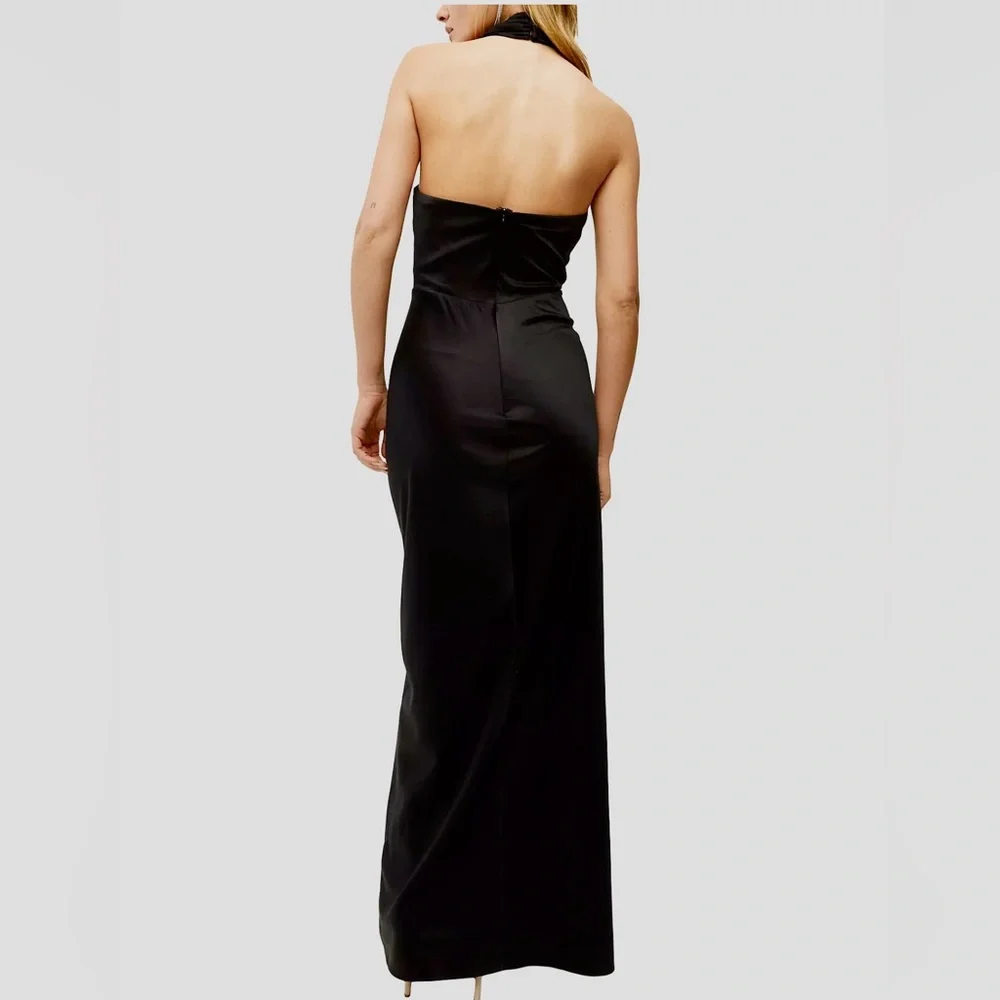 Veronica Beard Alberta Silk Evening Gown in Black🥂 - Picture 4 of 12